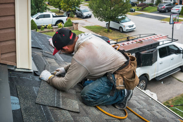 Professional Roofing technician working in South Pekin, IL